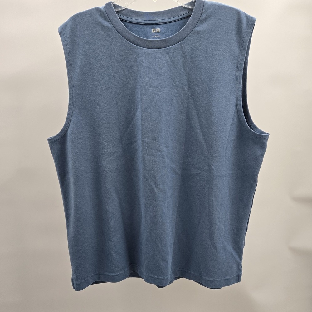 Uniqlo Tank Top Slate Blue Men's XL Sleeveless